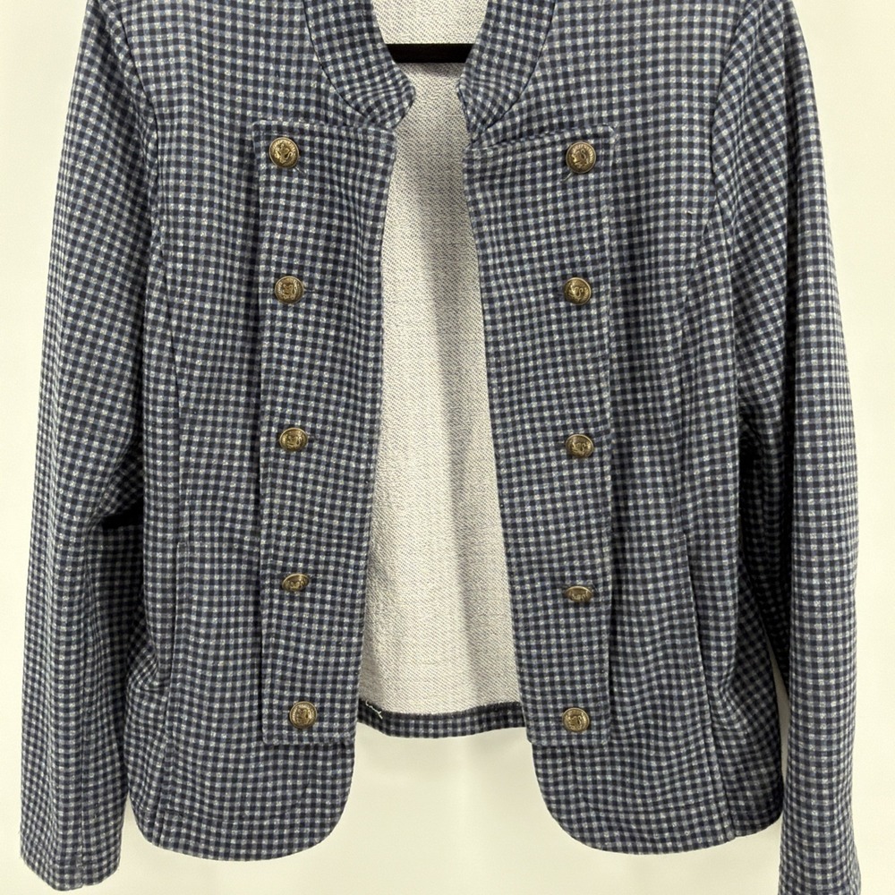 Tommy Hilfiger Women's Military Band Jacket Blazer Open Front, Stretch, Size Lg. - Picture 4 of 11